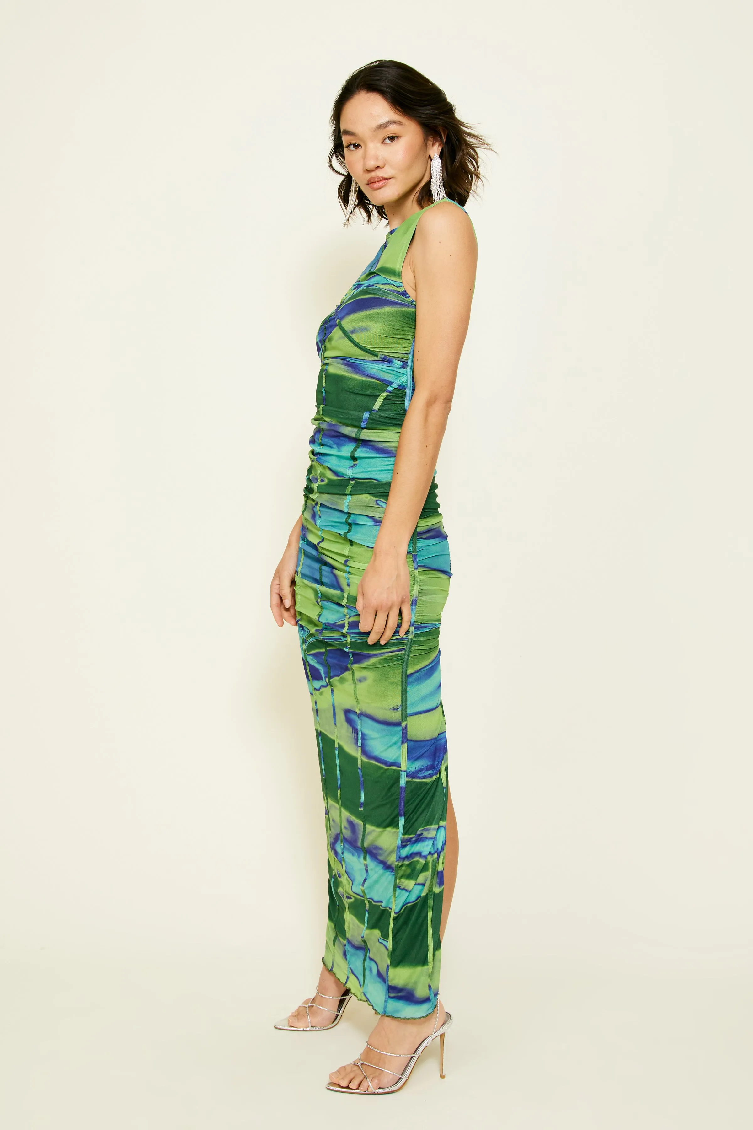 Joni Maxi Dress Navy Green