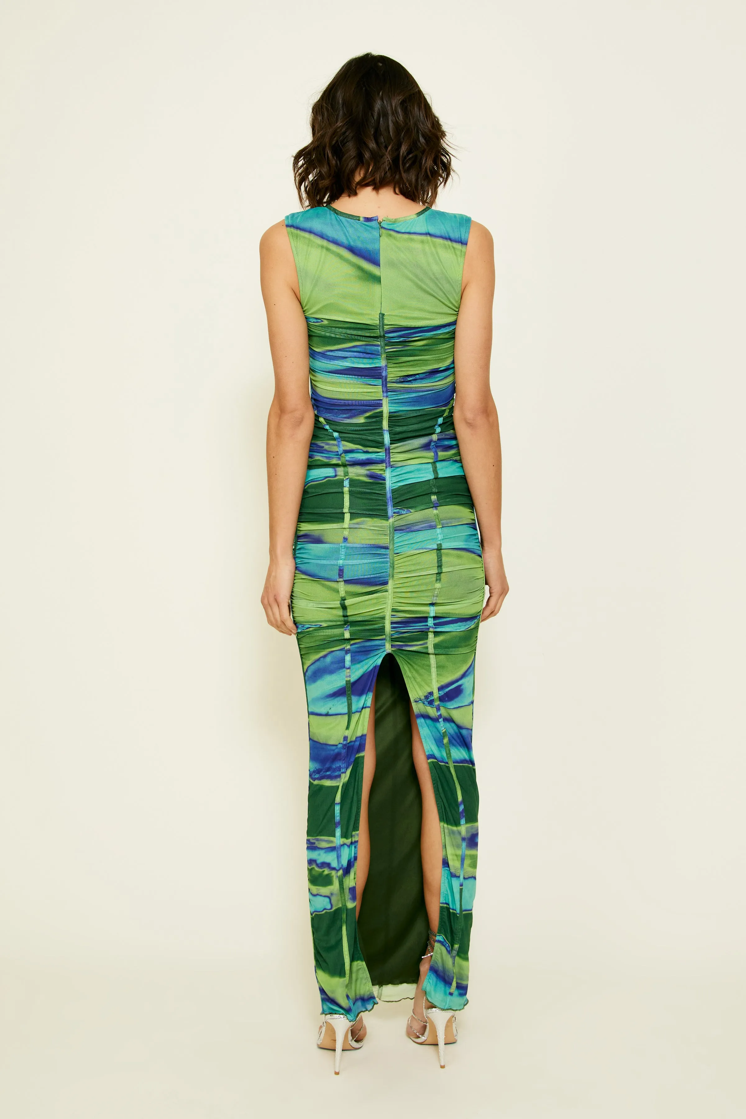 Joni Maxi Dress Navy Green