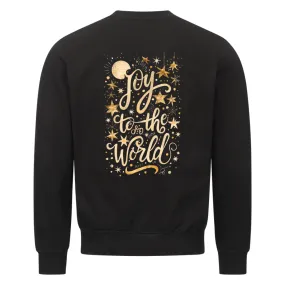 Joy to the World golden Christmas Sweatshirt Backprint