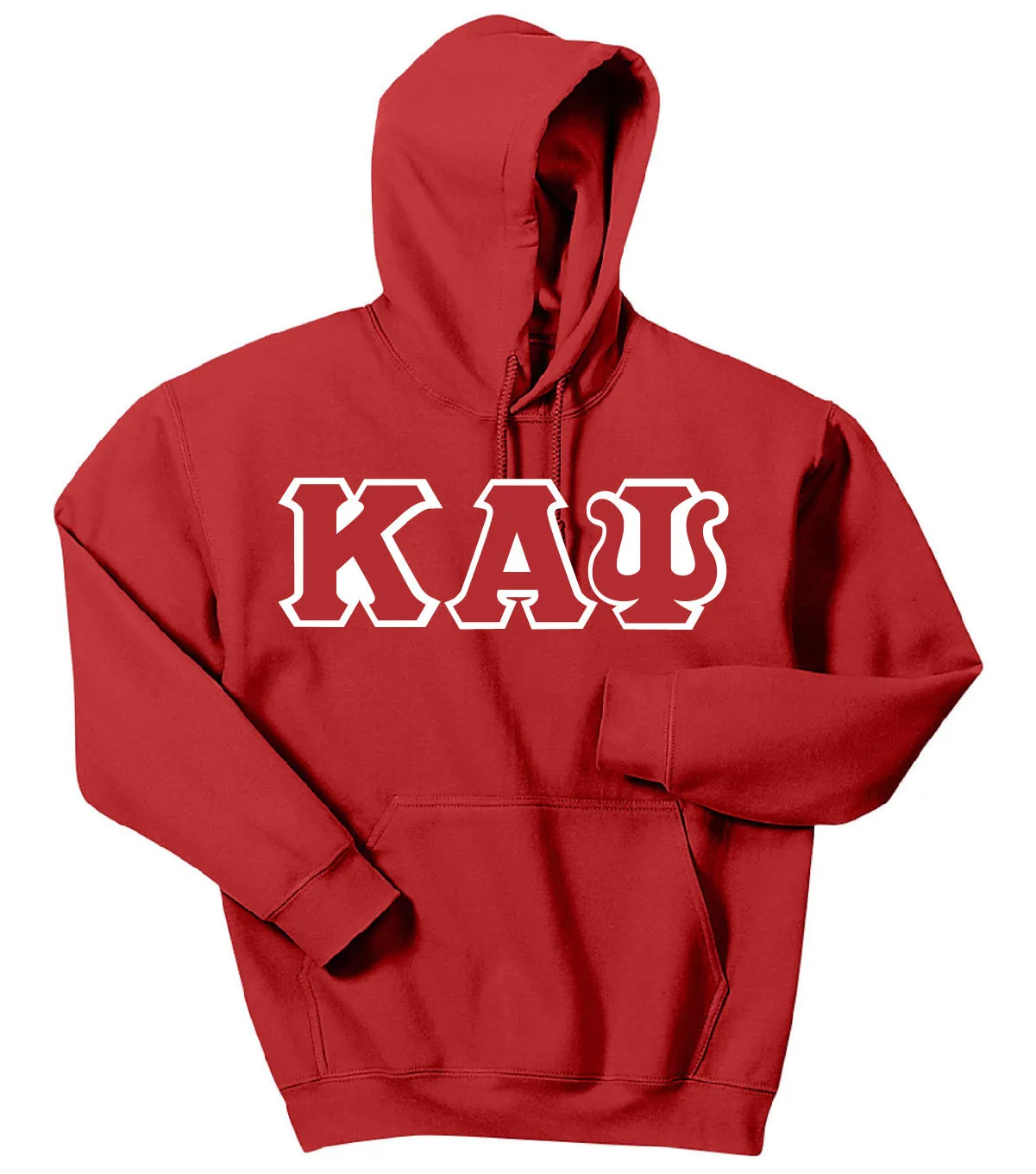 Kappa Greek 3 Letter Embroidered Hoodie  - Kappa Alpha Psi