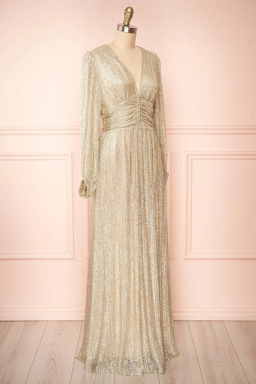 Kennedy | Shimmery Patterned Maxi Dress