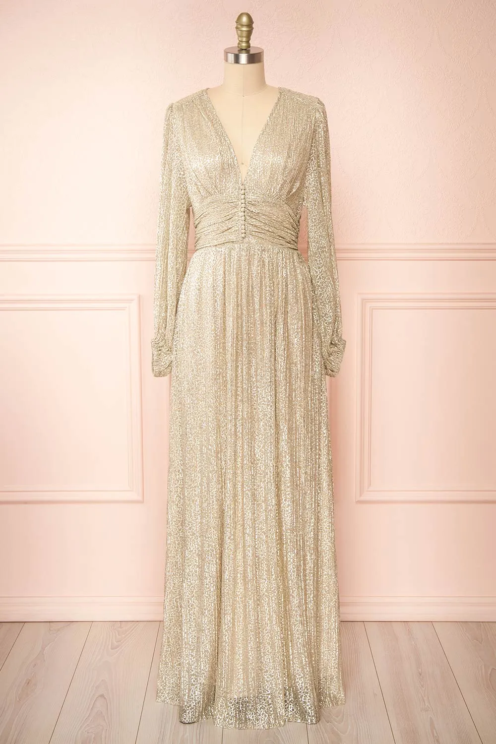 Kennedy | Shimmery Patterned Maxi Dress