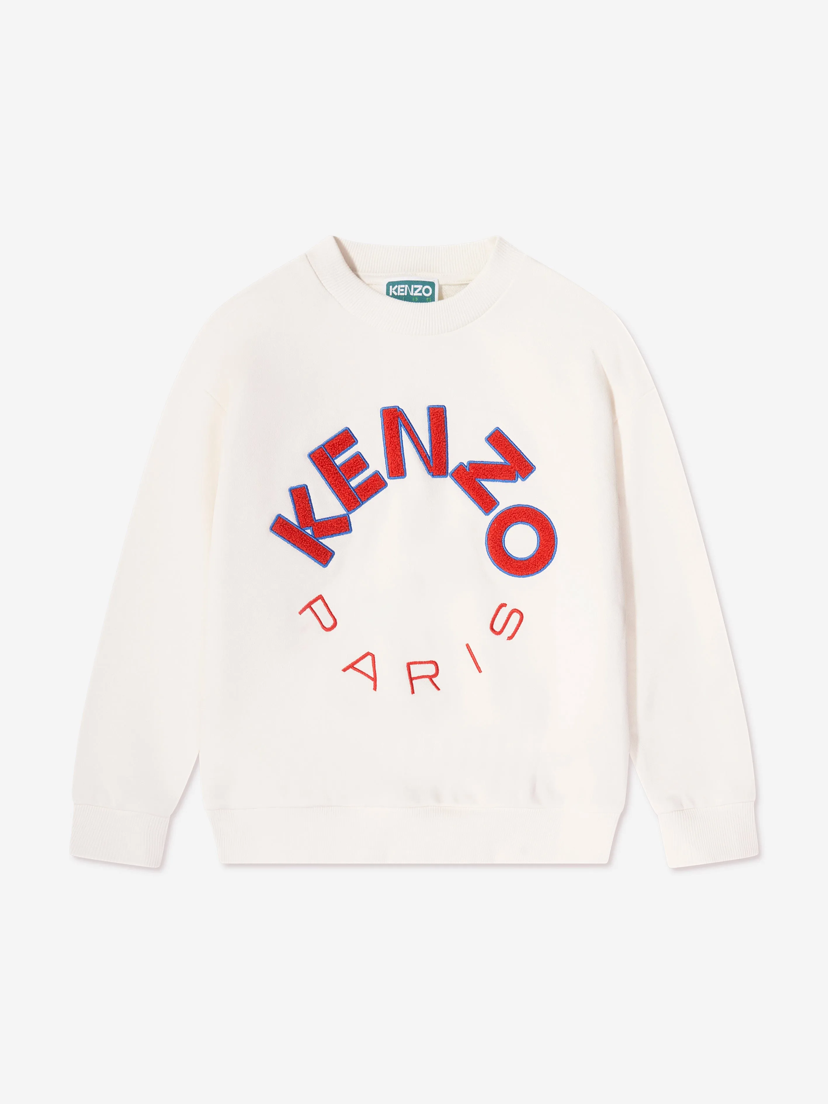 KENZO Kids Paris Logo Sweatshirt in Ivory