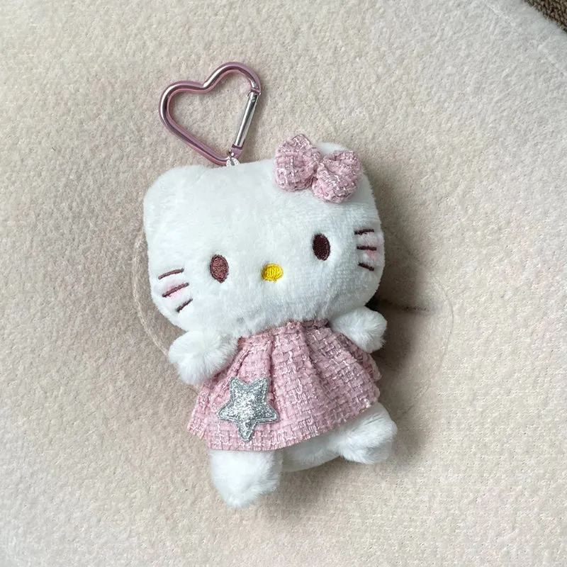 Kitty with Dress Plushies Keychain KI416