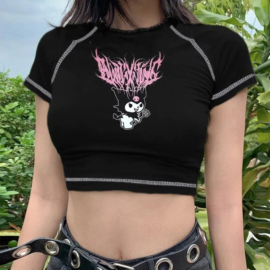 Kuromi Gothic Aesthetic Top