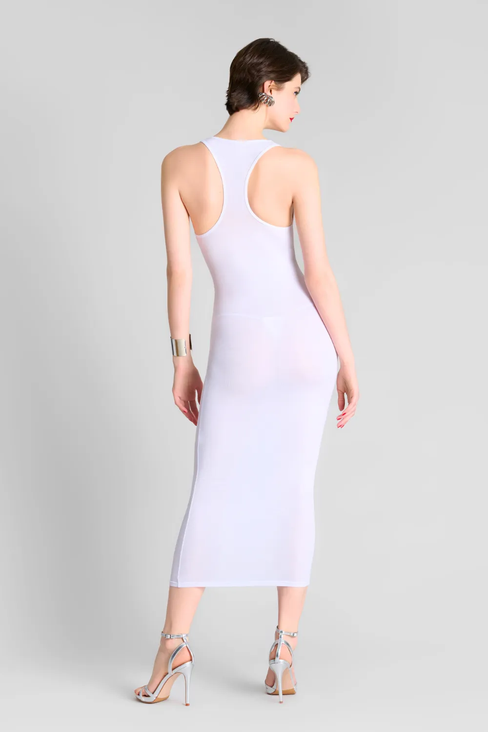 La Femme Amazone Long Dress White