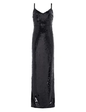 L'Agence Karma Sleeveless Sequin Maxi Dress