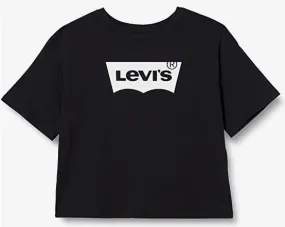 Levi's Kids T-shirt da ragazza  LVG Light Bright Cropped Tee 4E0220 023 black