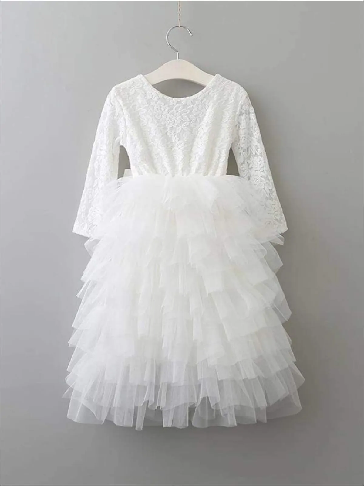 Lil' Lady Ruffle Tulle Special Occasion Dress