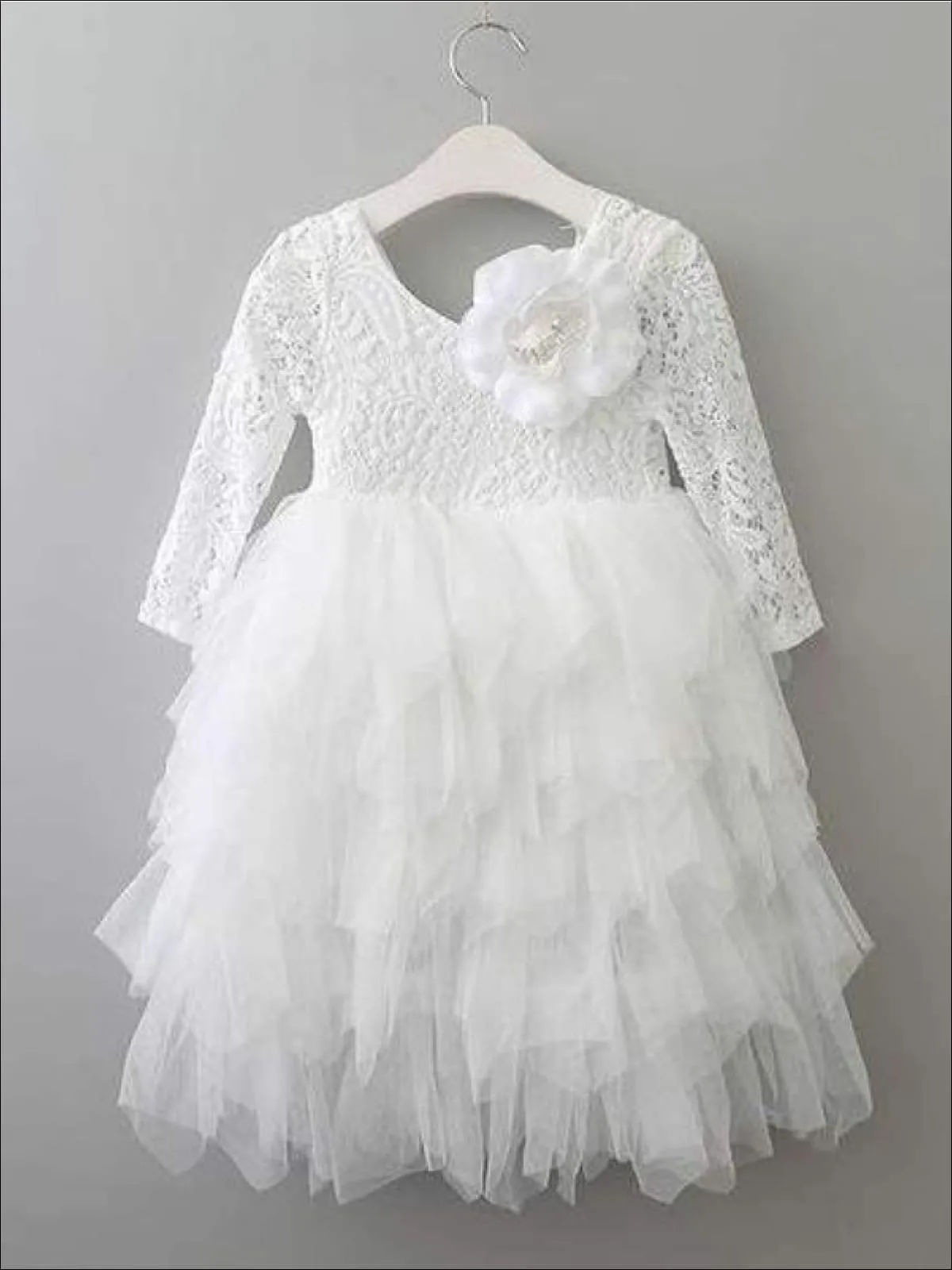 Lil' Lady Ruffle Tulle Special Occasion Dress