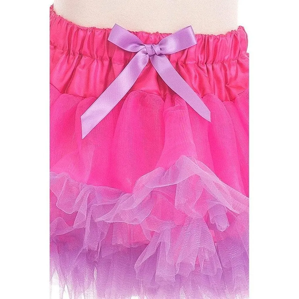 Little Adventures Fluffy Tutu Fuchsia /Lt.Purple Dress Up