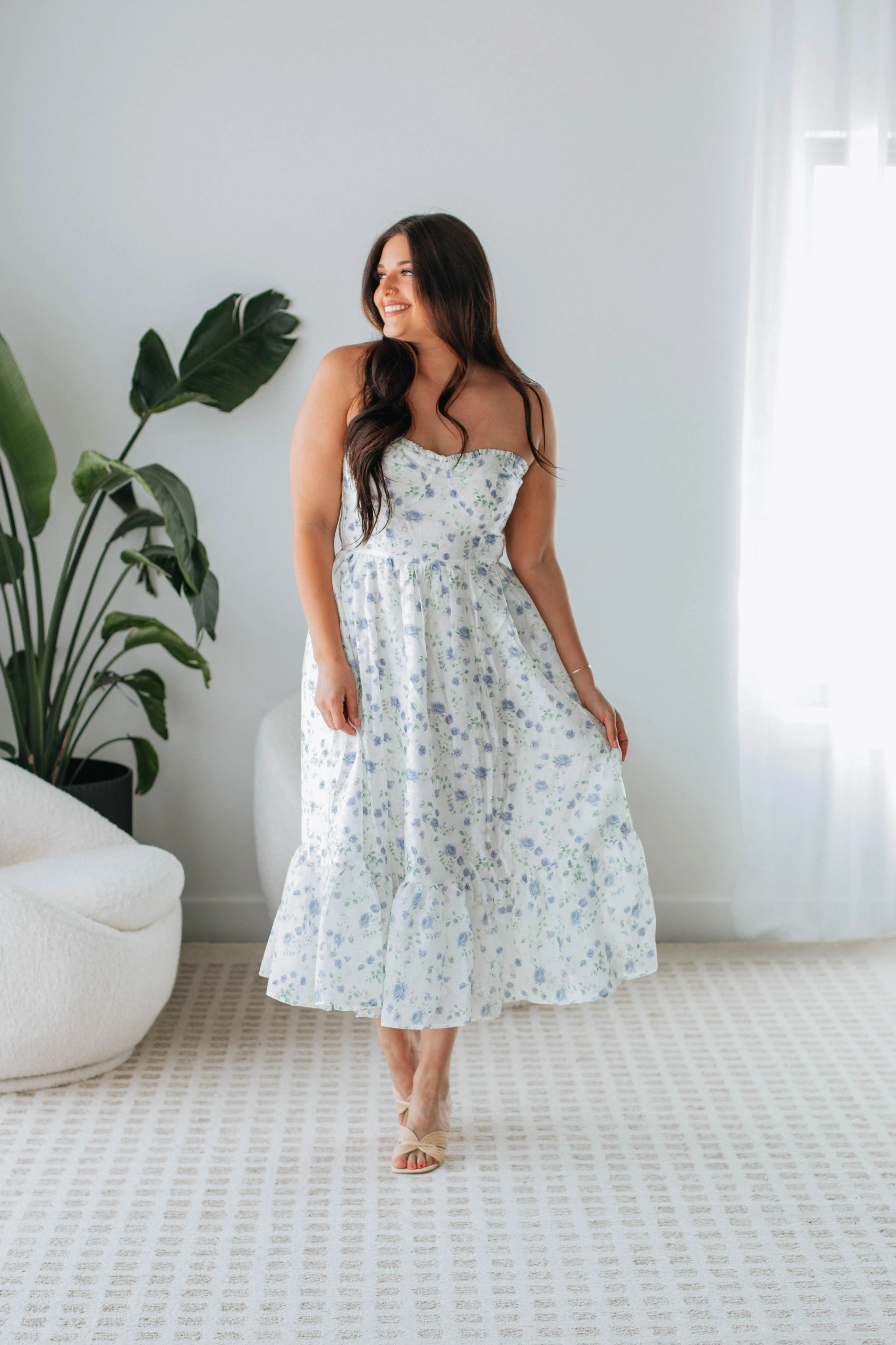 Livvy Floral Midi Dress