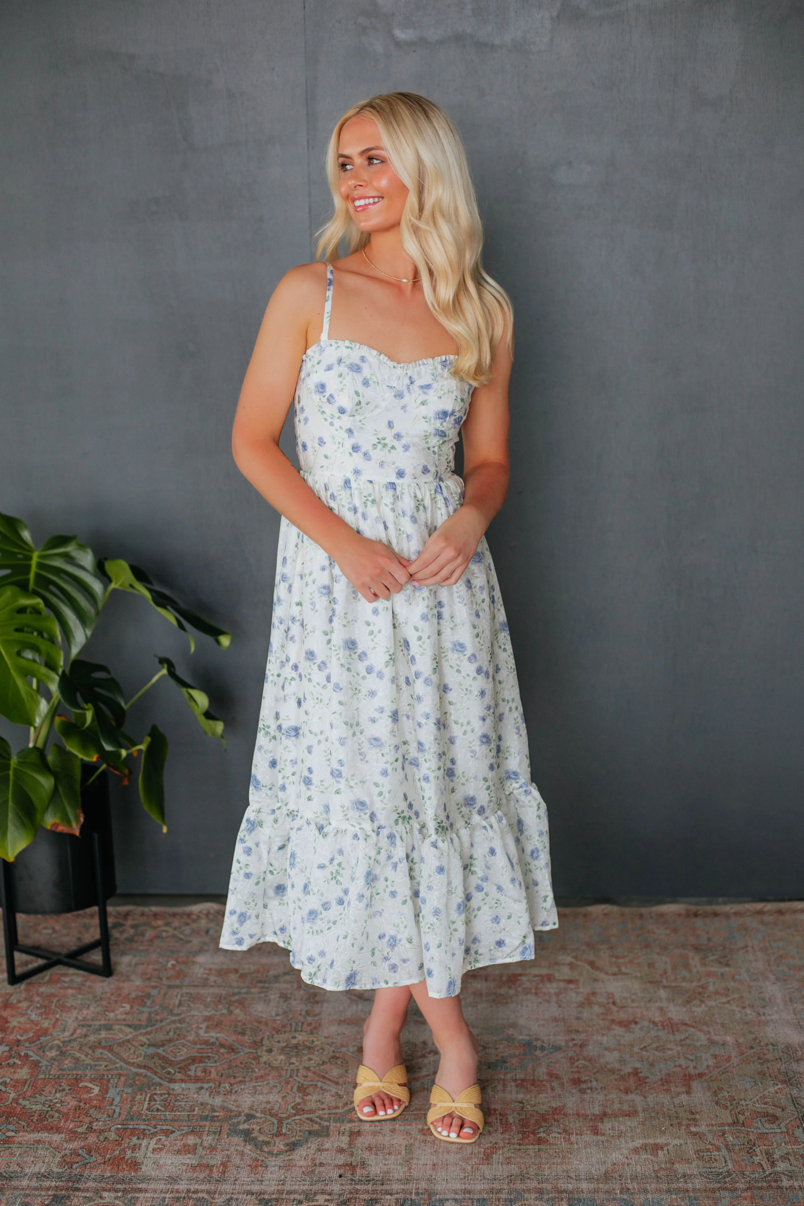 Livvy Floral Midi Dress