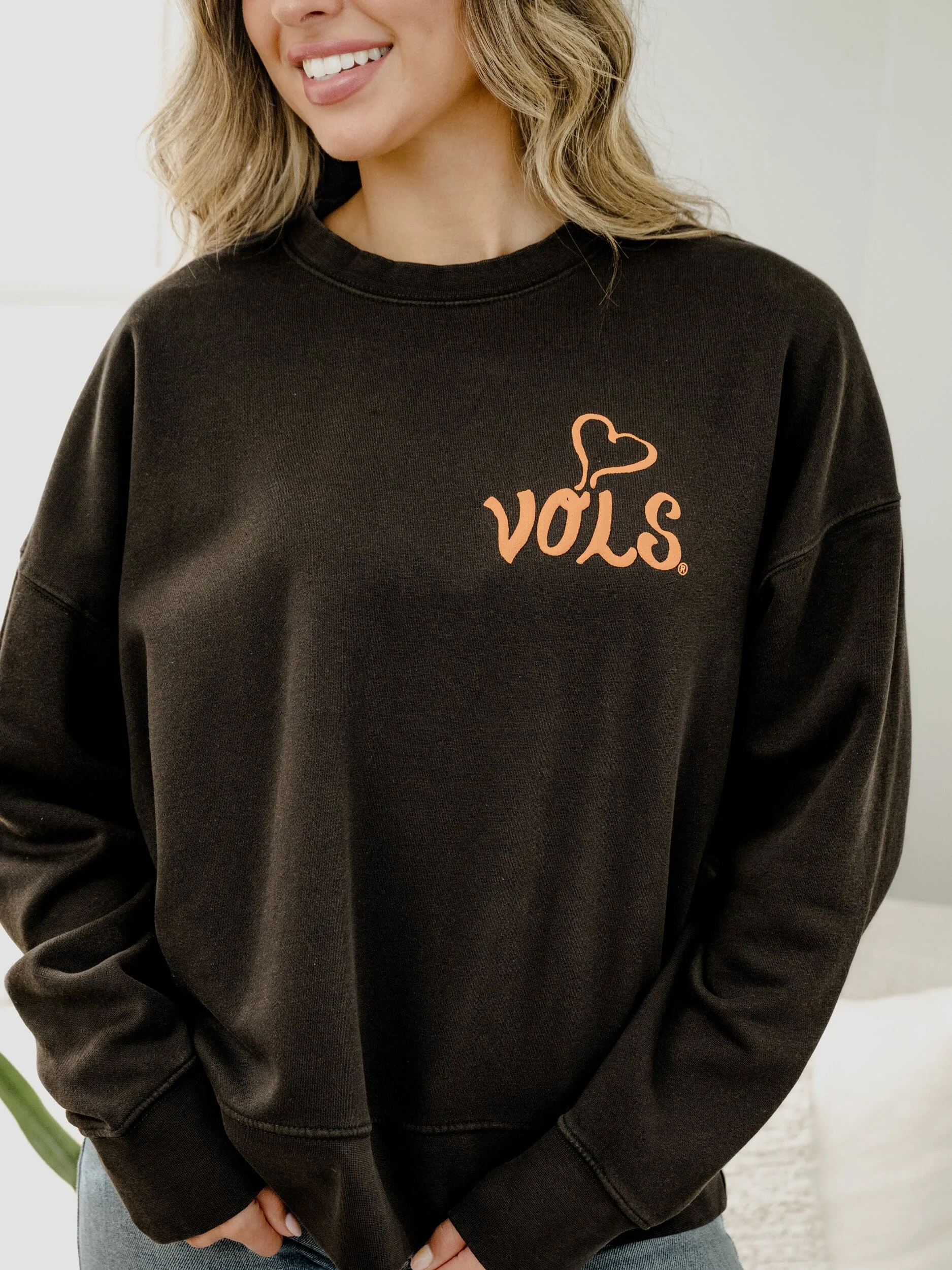 LivyLu Vols Lyric Puff Ink Sweatshirt