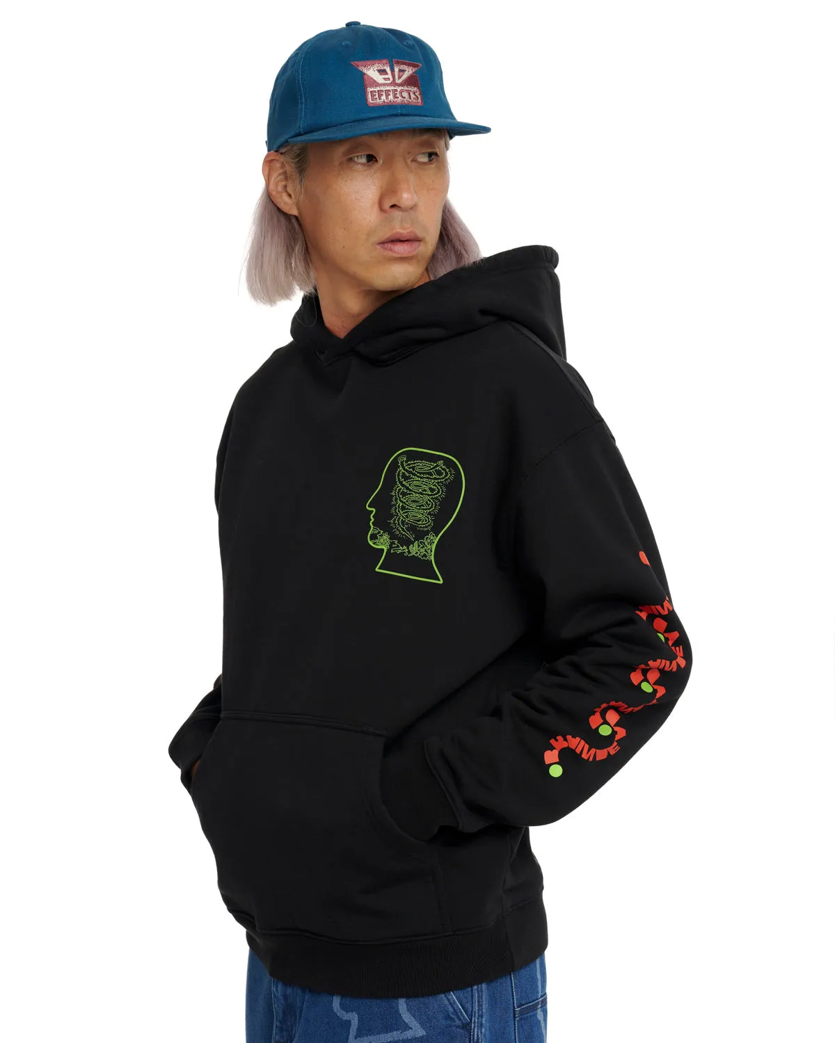 Lizard Cowboy Hoodie - Black