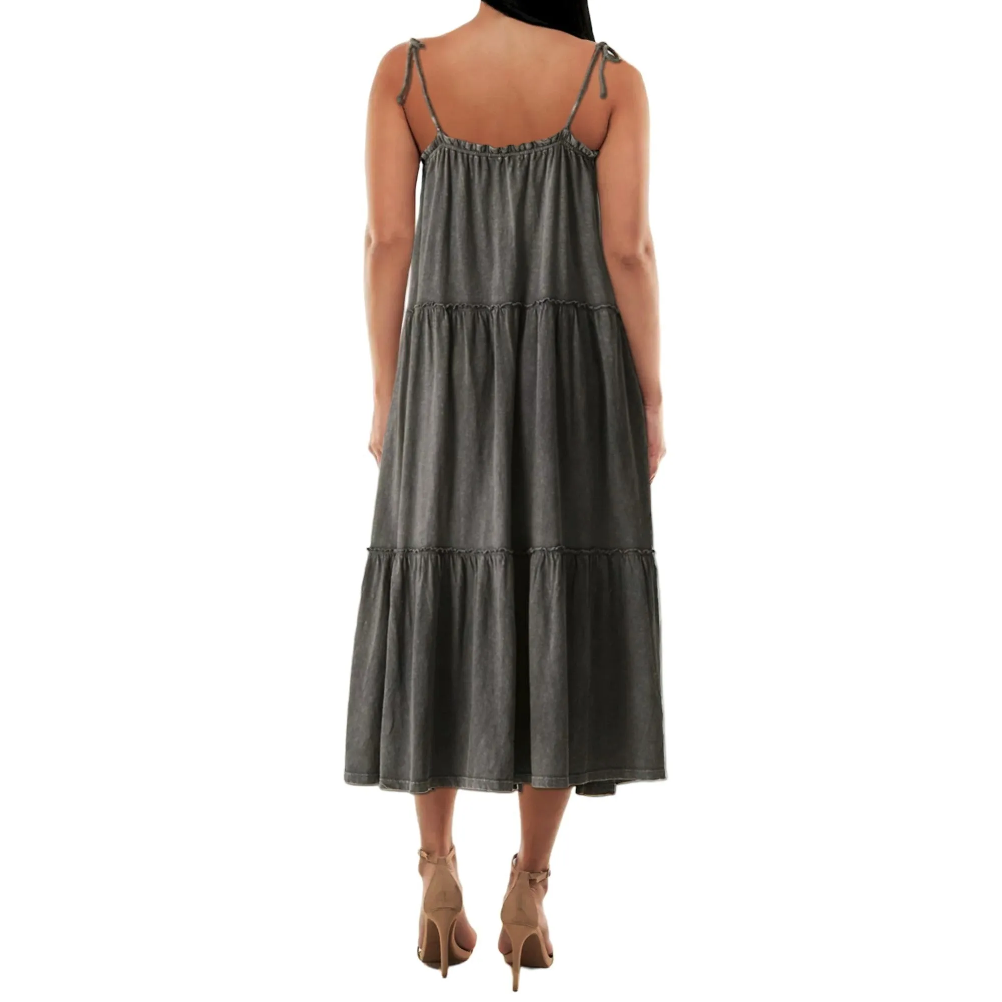 Lucky Brand Women's Tiered Cami Cotton Maxi Dress