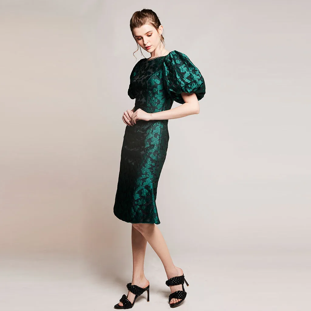 LYRIC JACQUARD DRESS