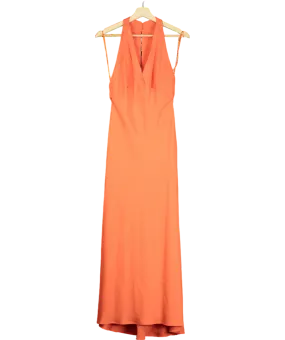 MANGO Mango Lightweight Maxi Dress In Orange UK 8