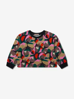 MARNI Girls Floral Patterned Sweatshirt