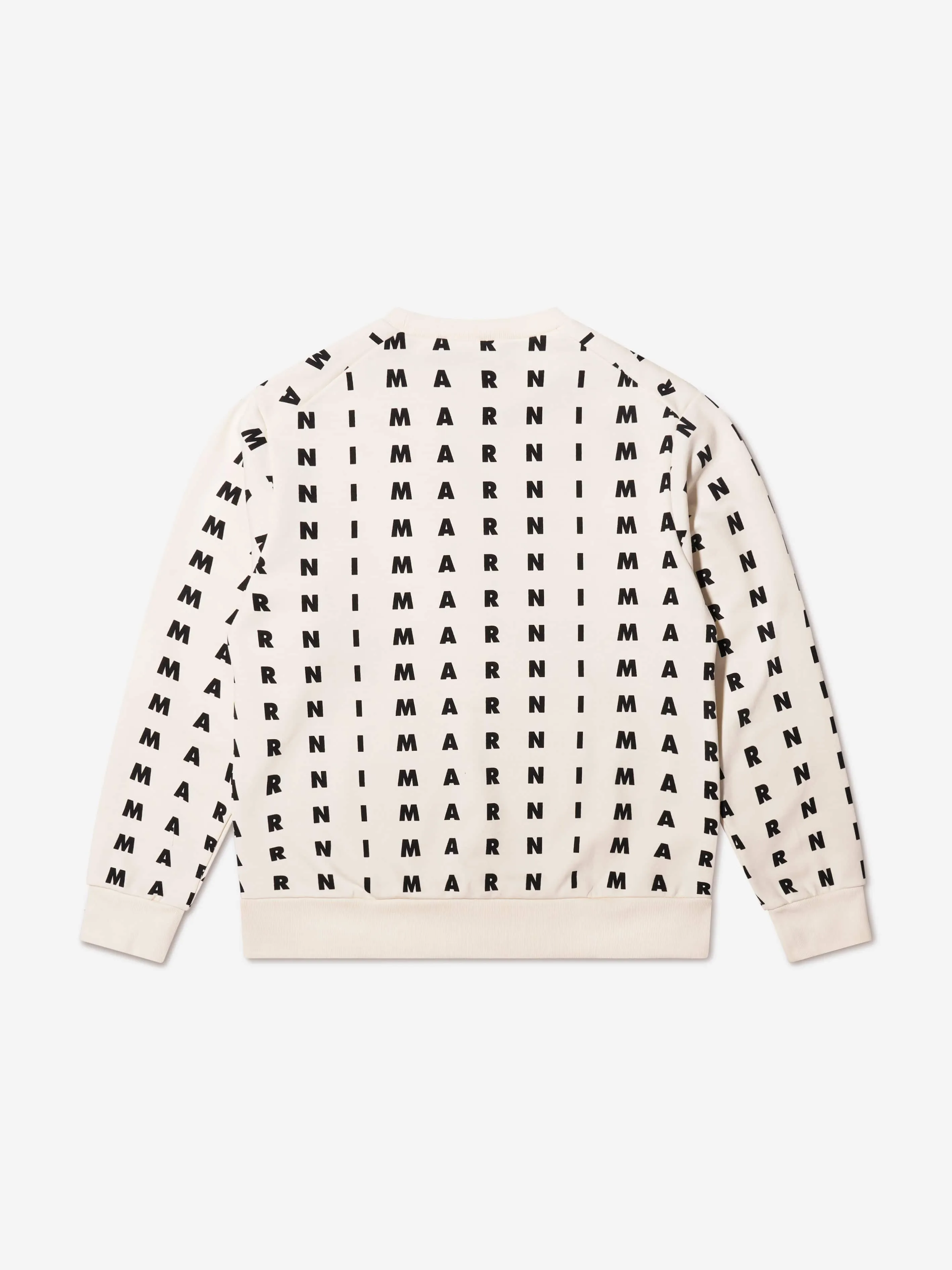 MARNI Kids Logo Print Sweatshirt in White