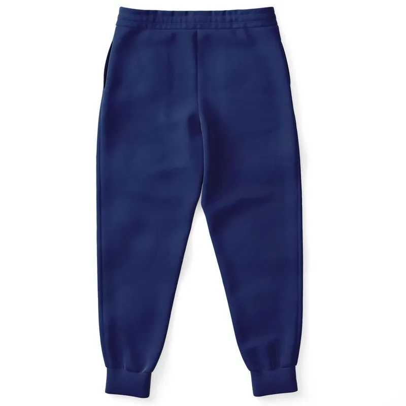 Medium Dark Blue Joggers | Unisex | with PLUS sizes | Medium Dark Pure Blue | C100M75Y0K60