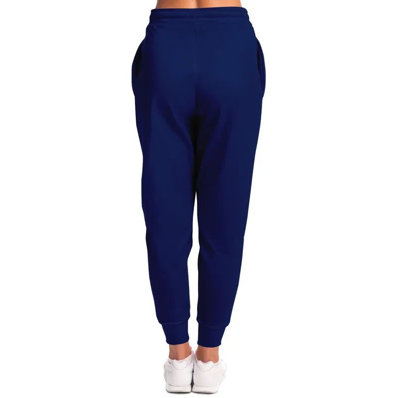 Medium Dark Blue Joggers | Unisex | with PLUS sizes | Medium Dark Pure Blue | C100M75Y0K60