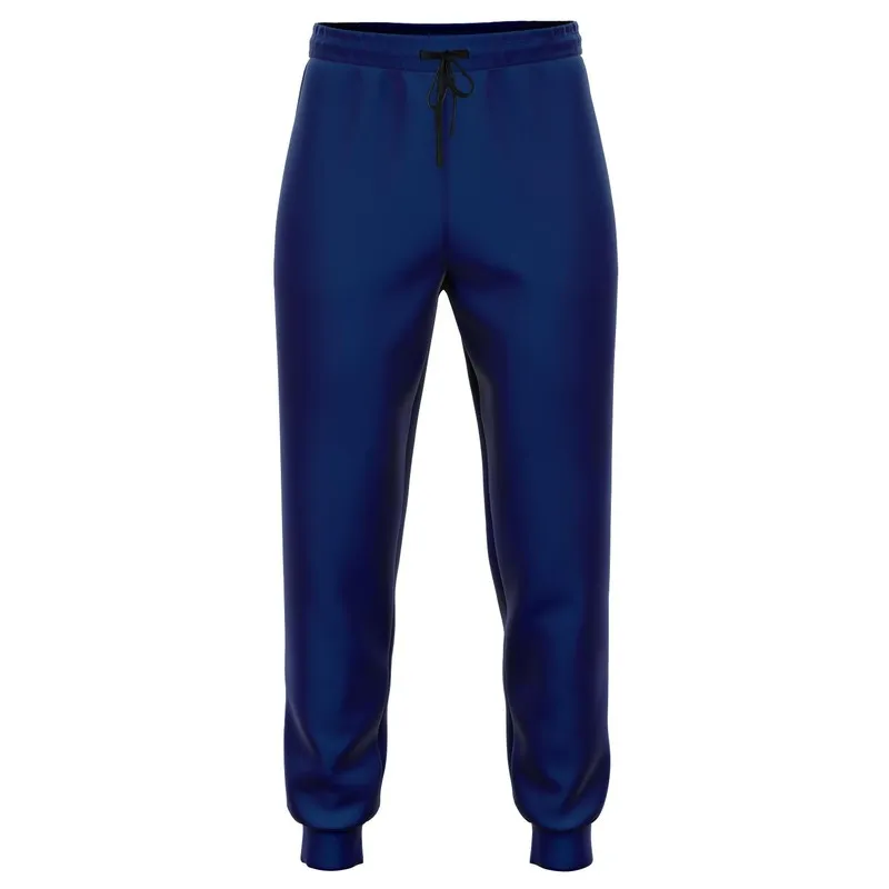 Medium Dark Blue Joggers | Unisex | with PLUS sizes | Medium Dark Pure Blue | C100M75Y0K60