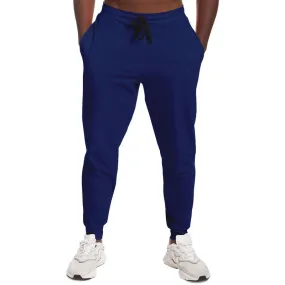 Medium Dark Blue Joggers | Unisex | with PLUS sizes | Medium Dark Pure Blue | C100M75Y0K60