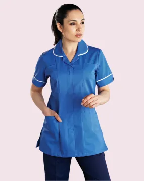 Memory Women's Classic Healthcare Tunic - Hospital Blue / White