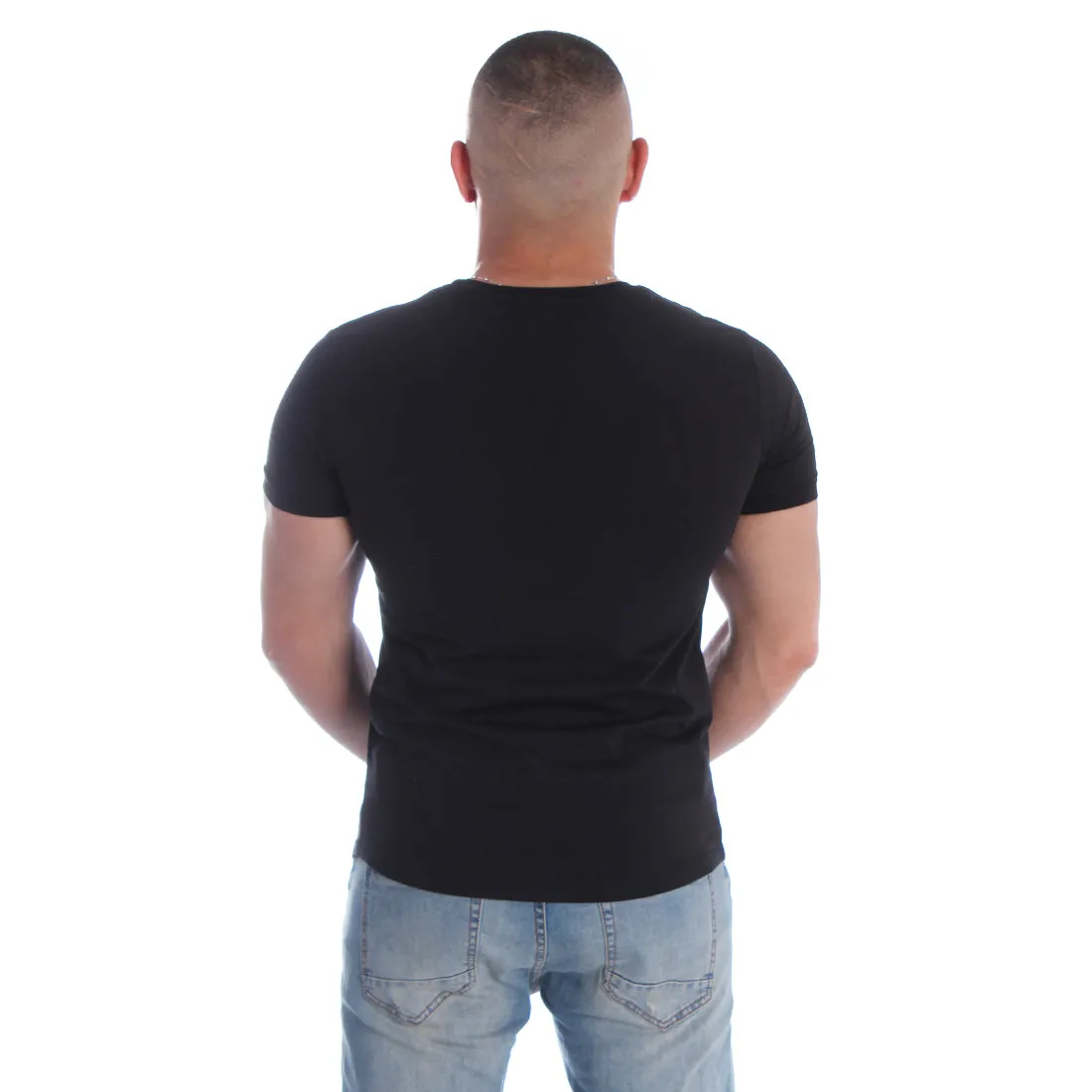 Men T-shirt- black / made in Turkey -3319