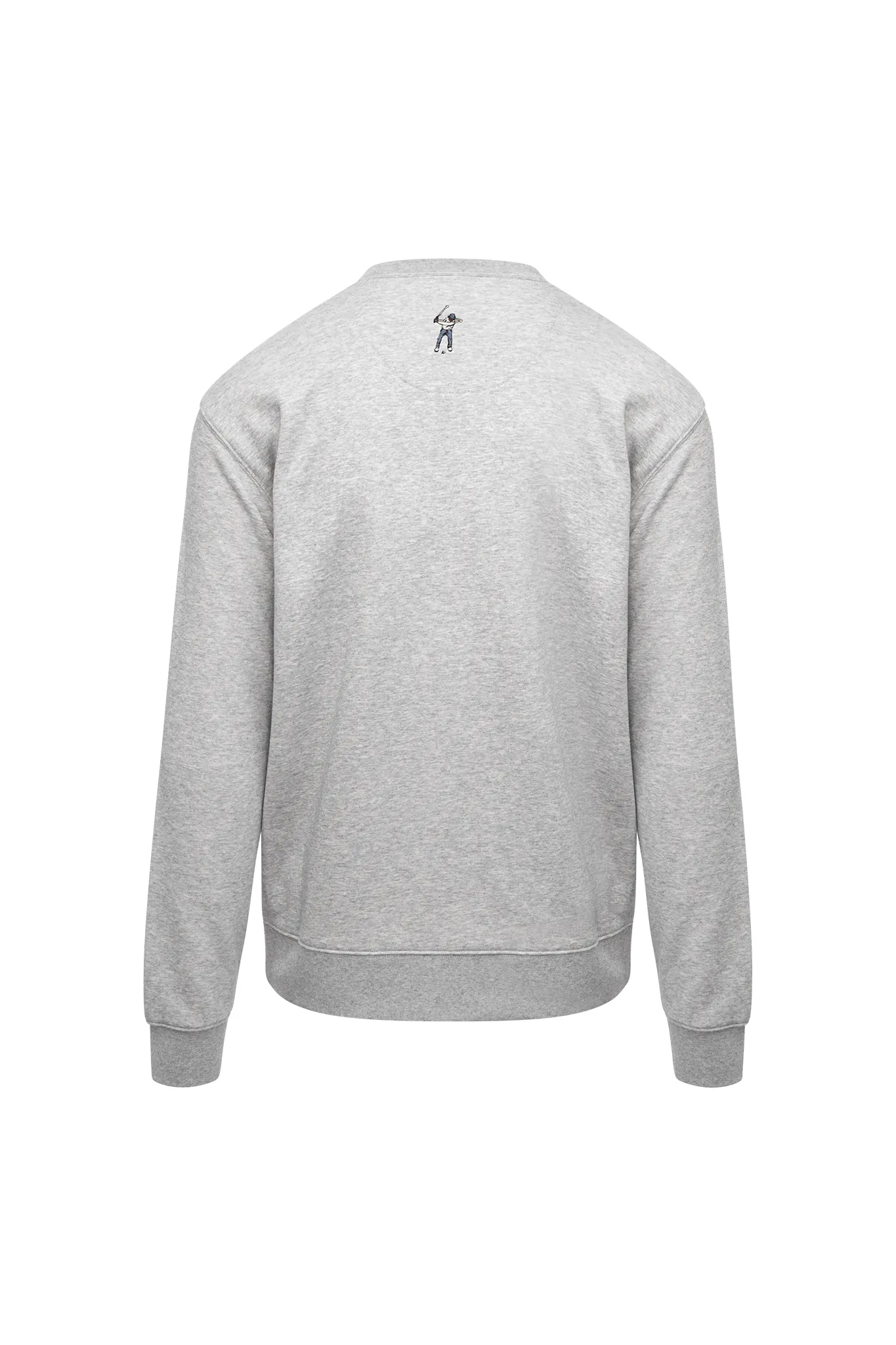 Men's Core Fleece Crew Script Logo Heather Grey