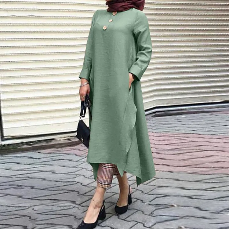 Modest Turkish Style Long Tunic Top - MT400