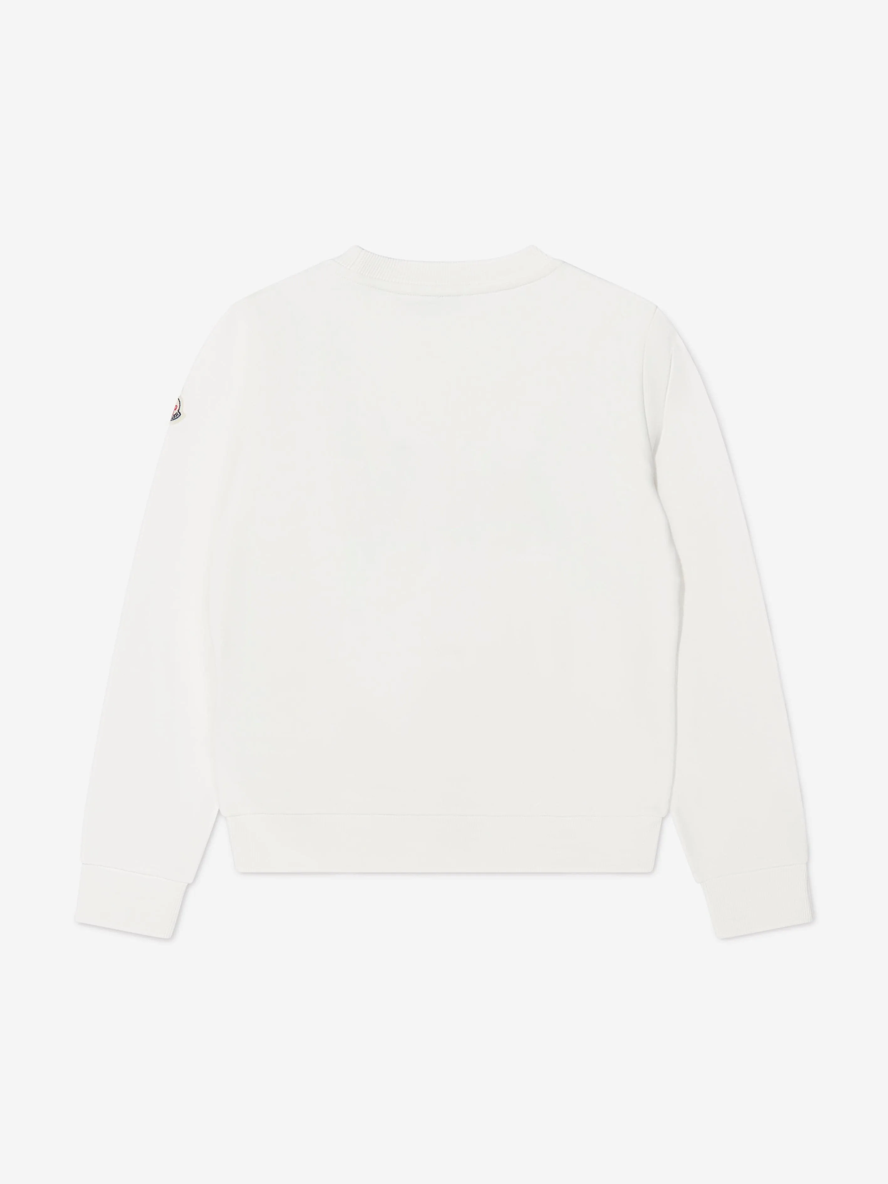 Moncler Enfant Boys Logo Print Sweatshirt in White