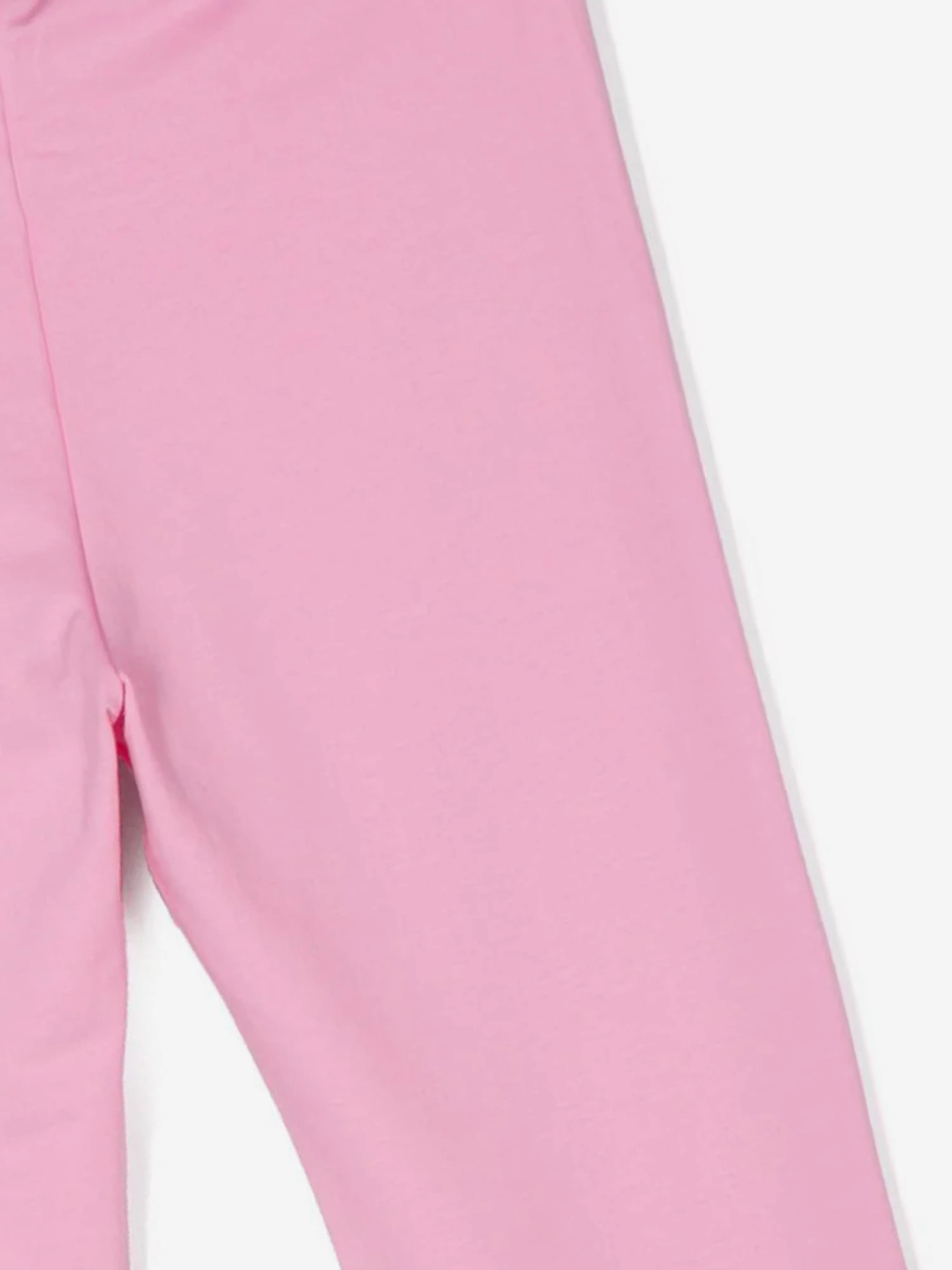 Moschino Girls Flared Logo Joggers in Pink