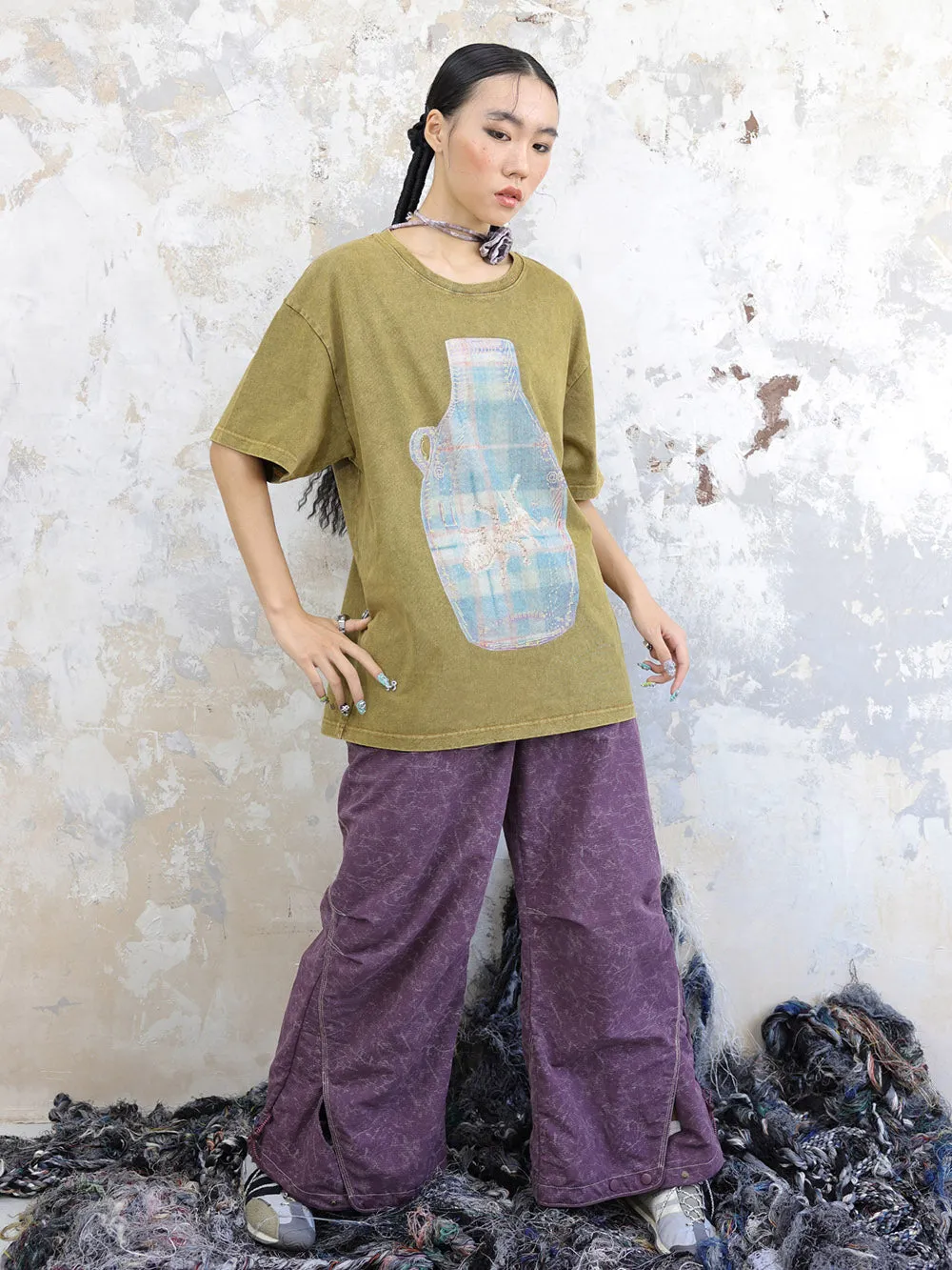 MUKTANK × COOLOTHES Retro Print Short Sleeves