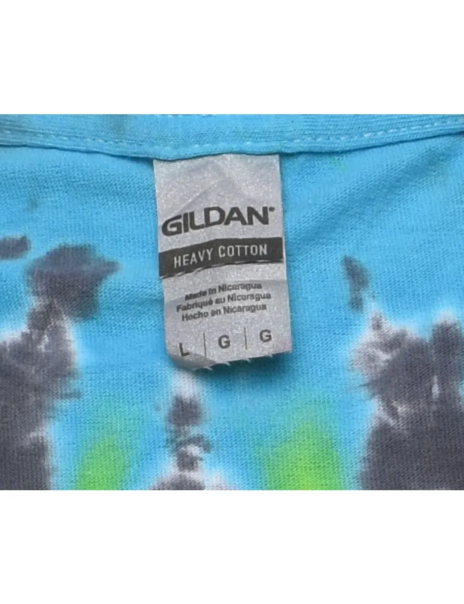 Multi-colour Tie Dye T-shirt - L