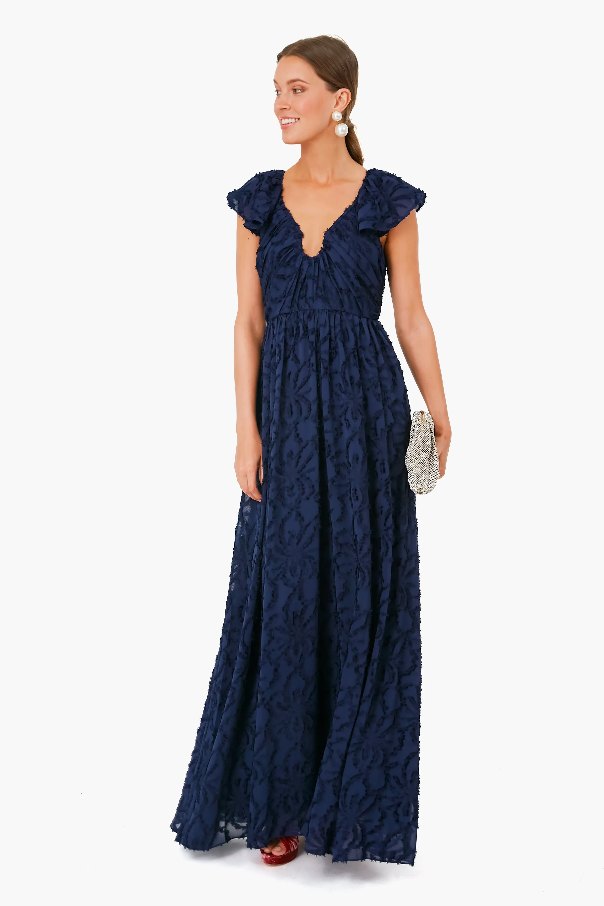 Navy Leonie Gown