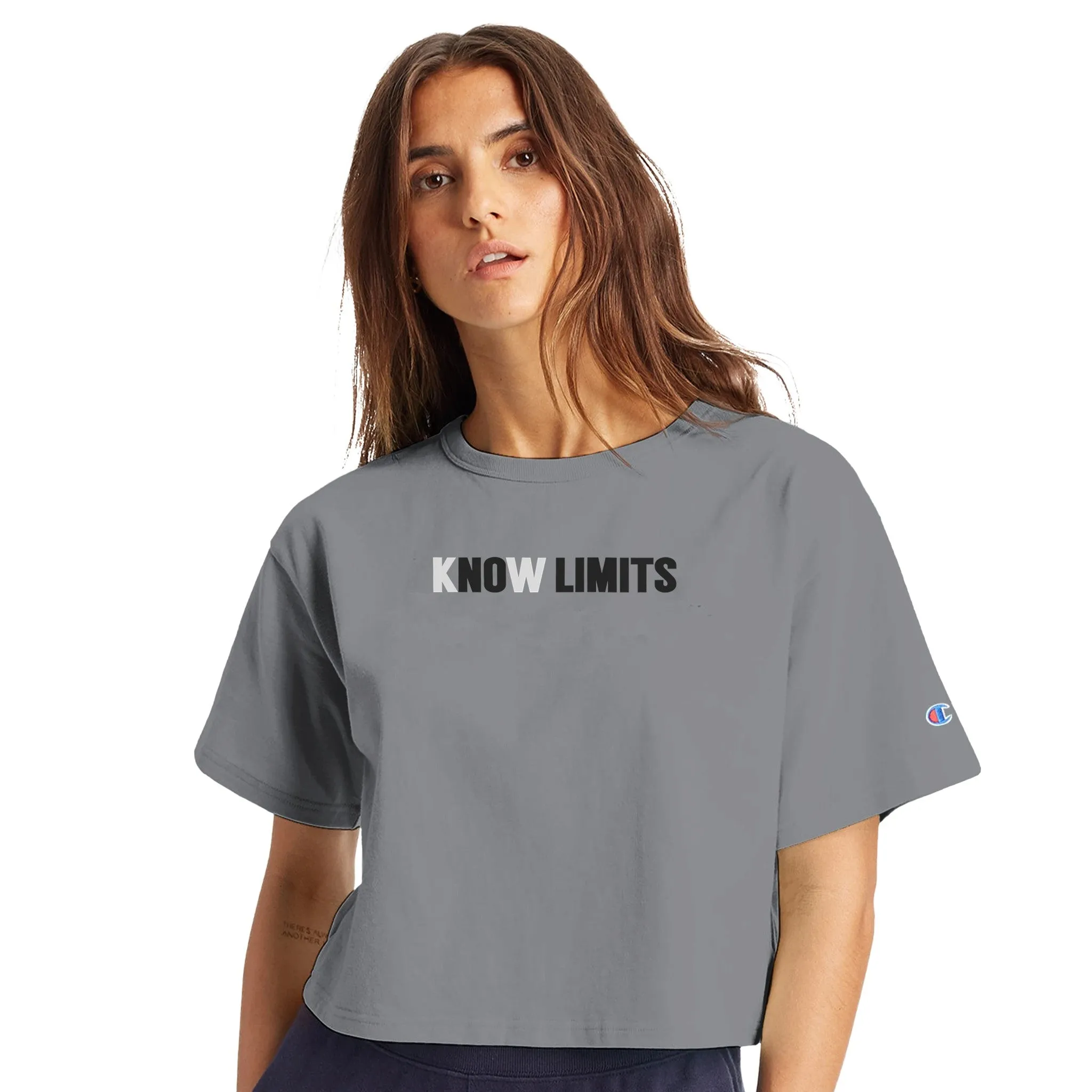 NO LIMITS Women's Cropped Heritage Crewneck T-Shirt