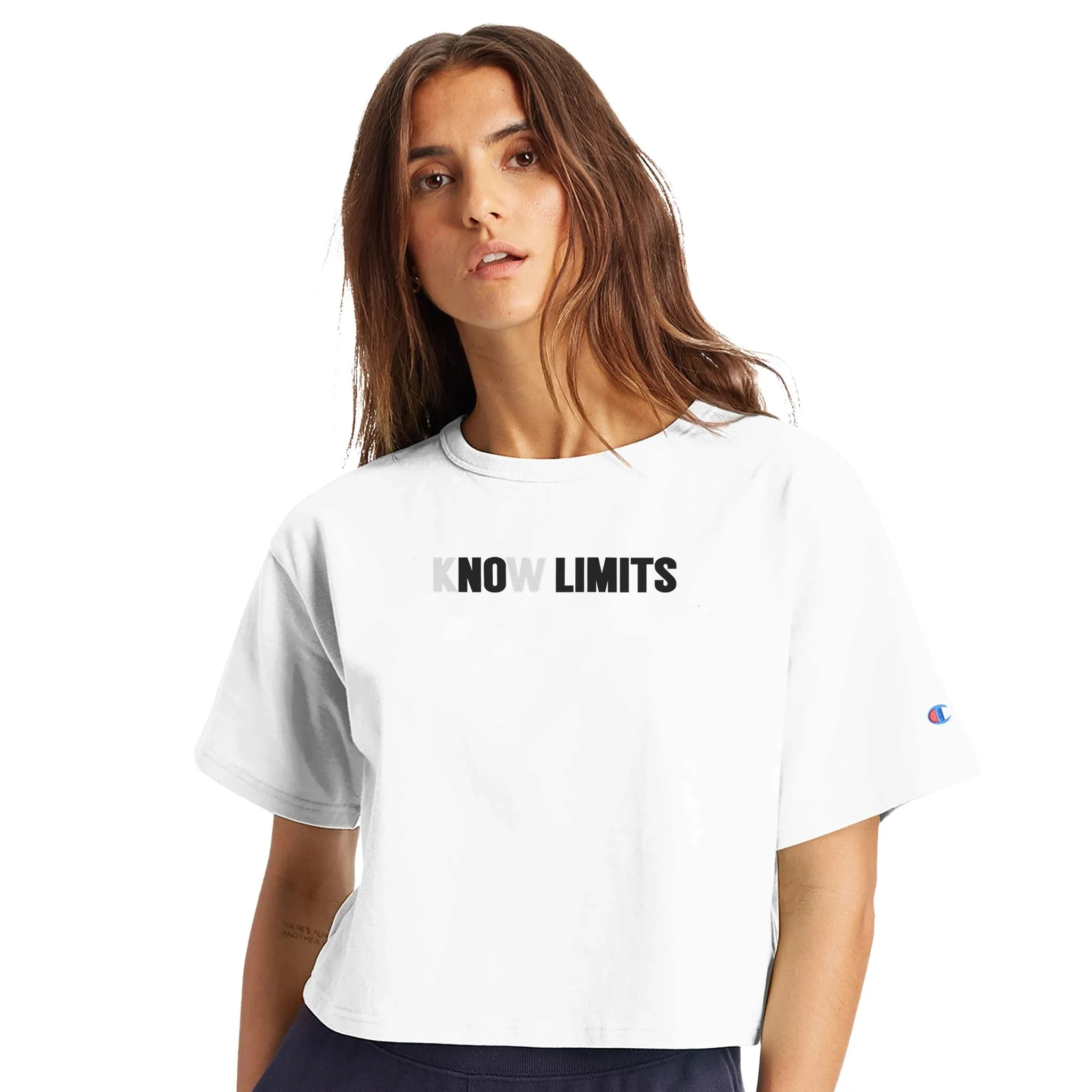 NO LIMITS Women's Cropped Heritage Crewneck T-Shirt