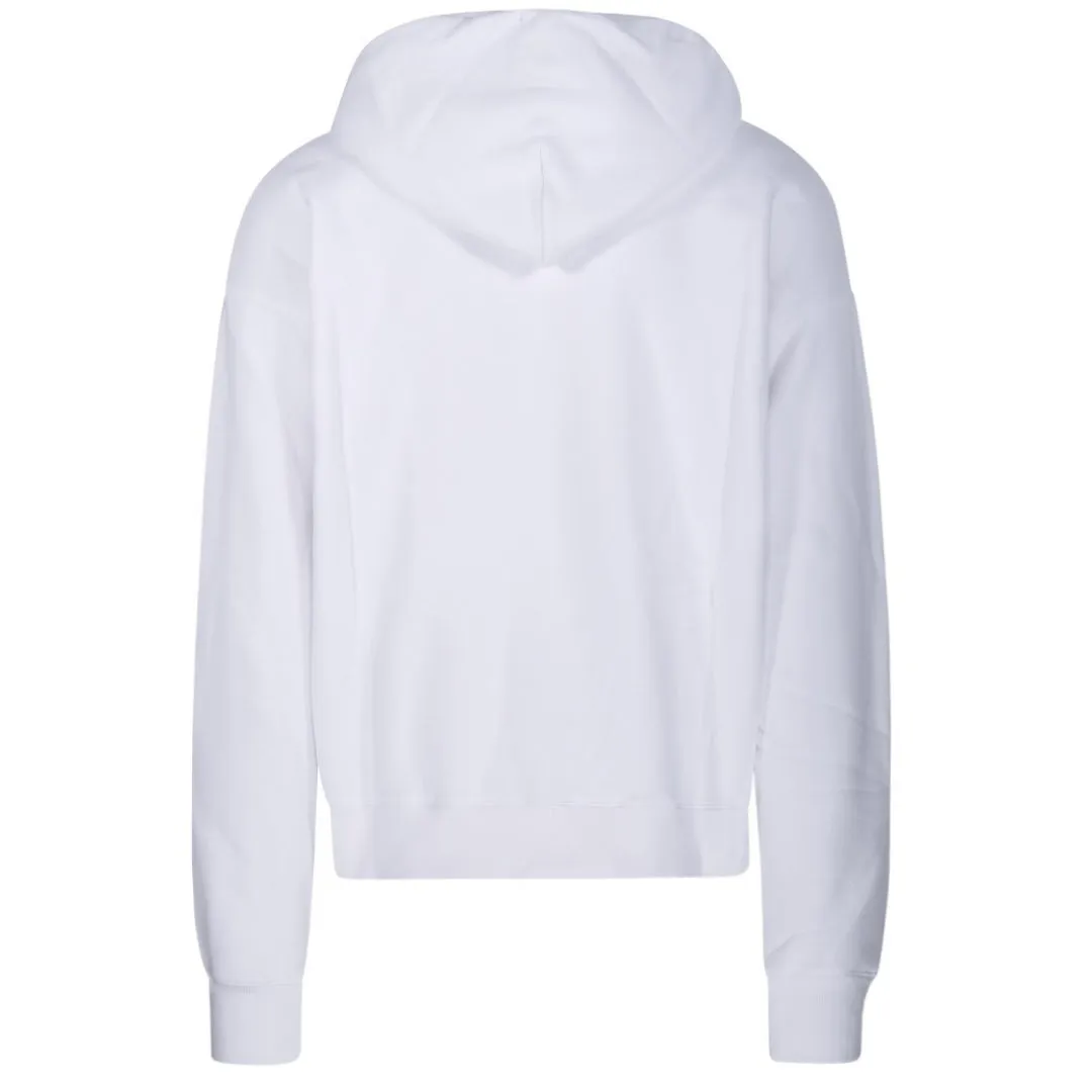 Off-White From Italy Design White Skate Fit Hoodie