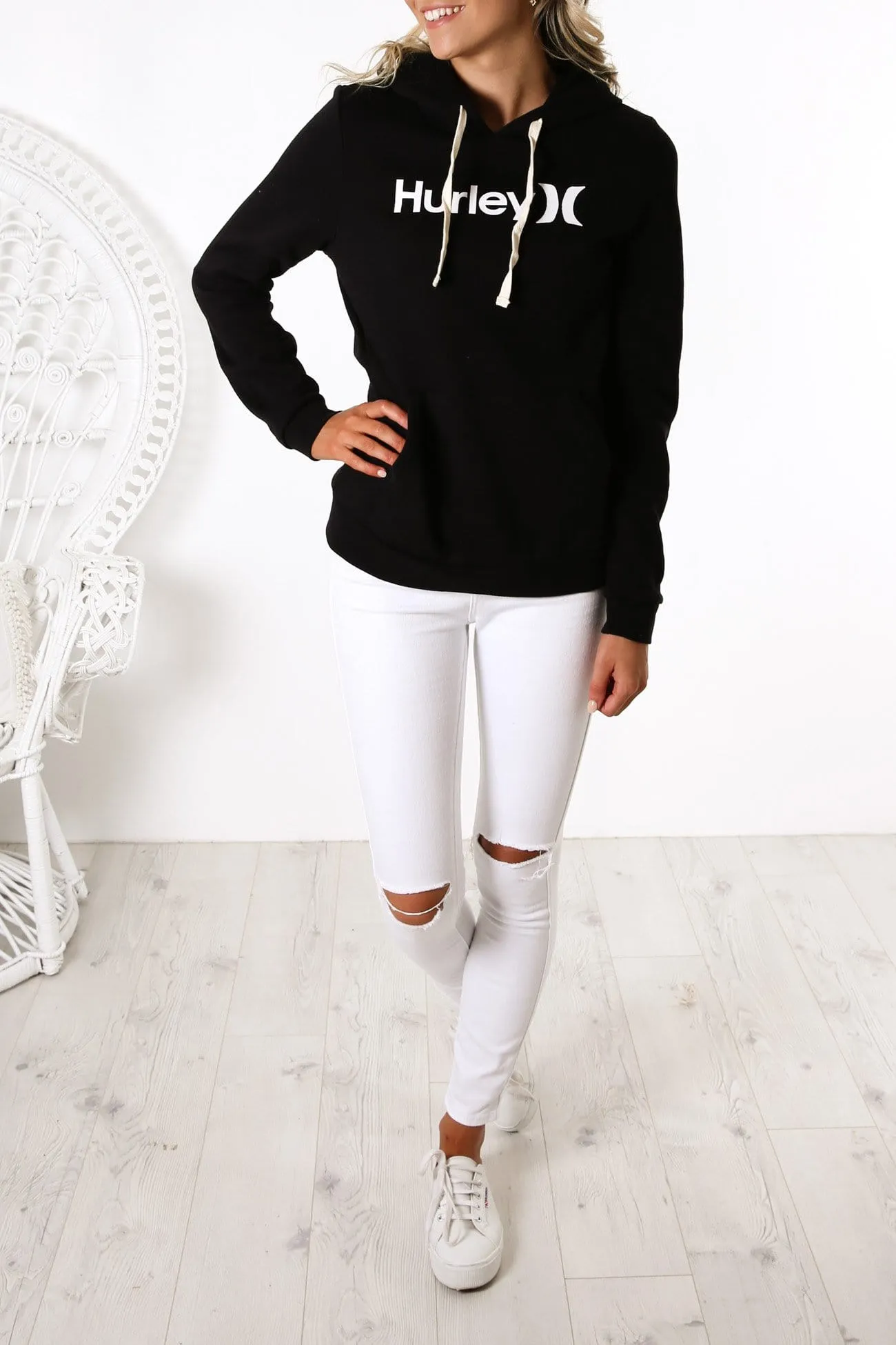 One And Only Fleece Pullover Hoodie Black