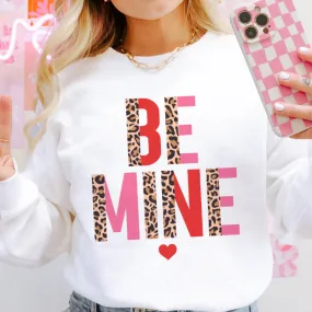 Online Exclusive | Be Mine Cheetah and Color Block Graphic Sweatshirt in White