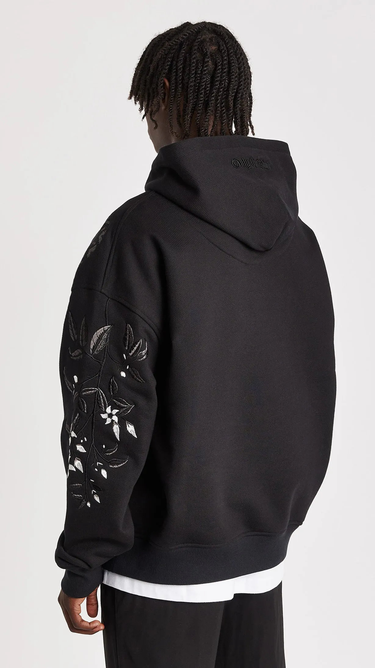 ONLY THE BLIND - Night Python Embroidered Hoodie