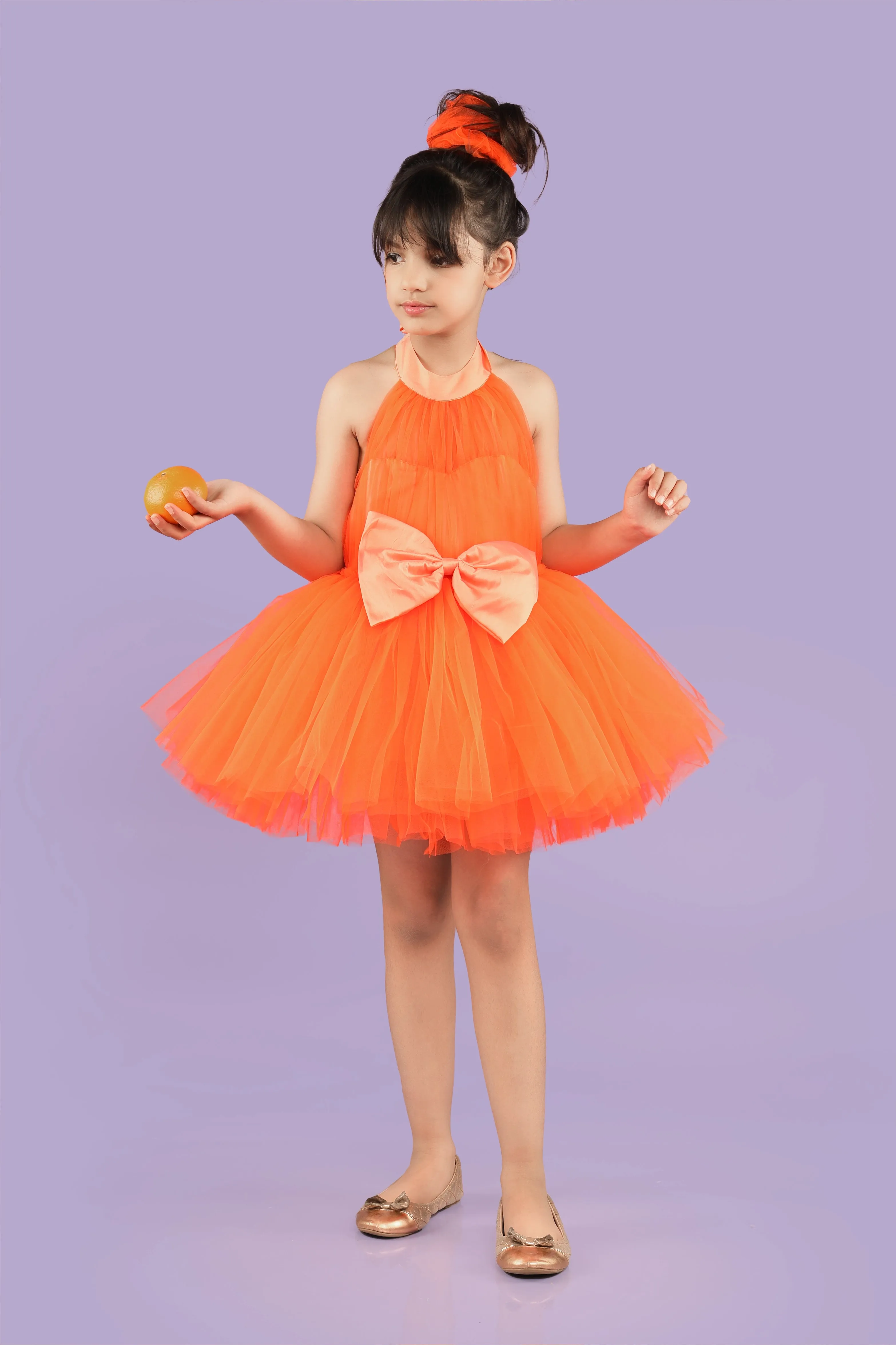 Orange Pulp Mini Dress