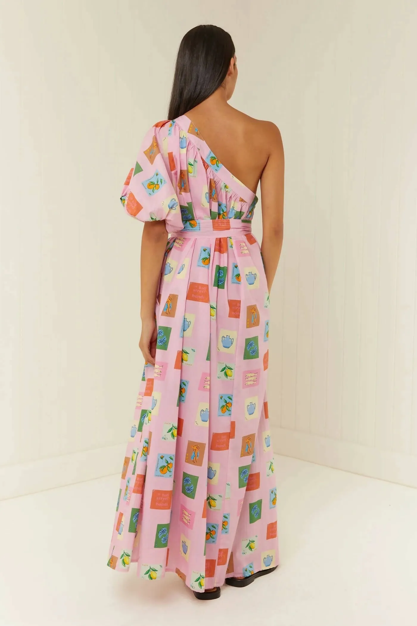 Palm Noosa Lotus One Shoulder Maxi Dress Size 10