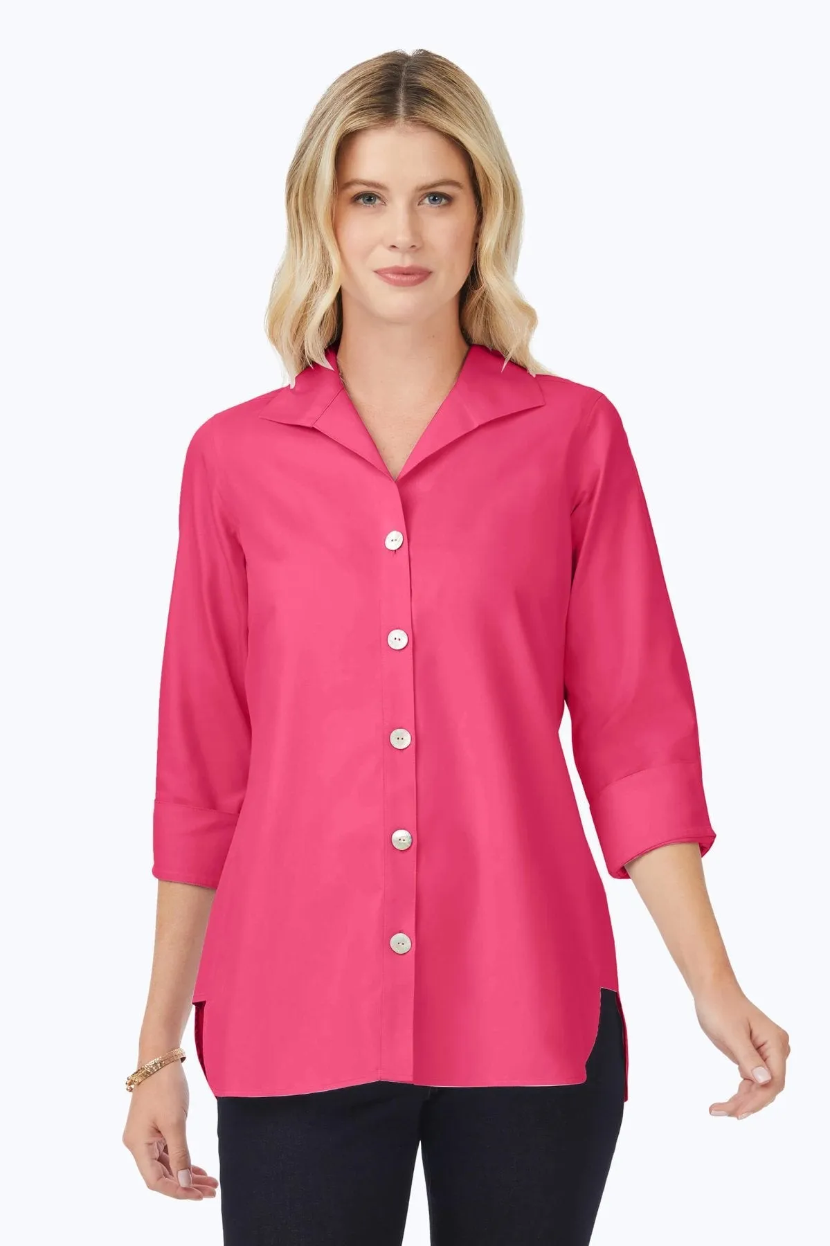 Pandora Pinpoint No Iron 3/4 Sleeve Tunic