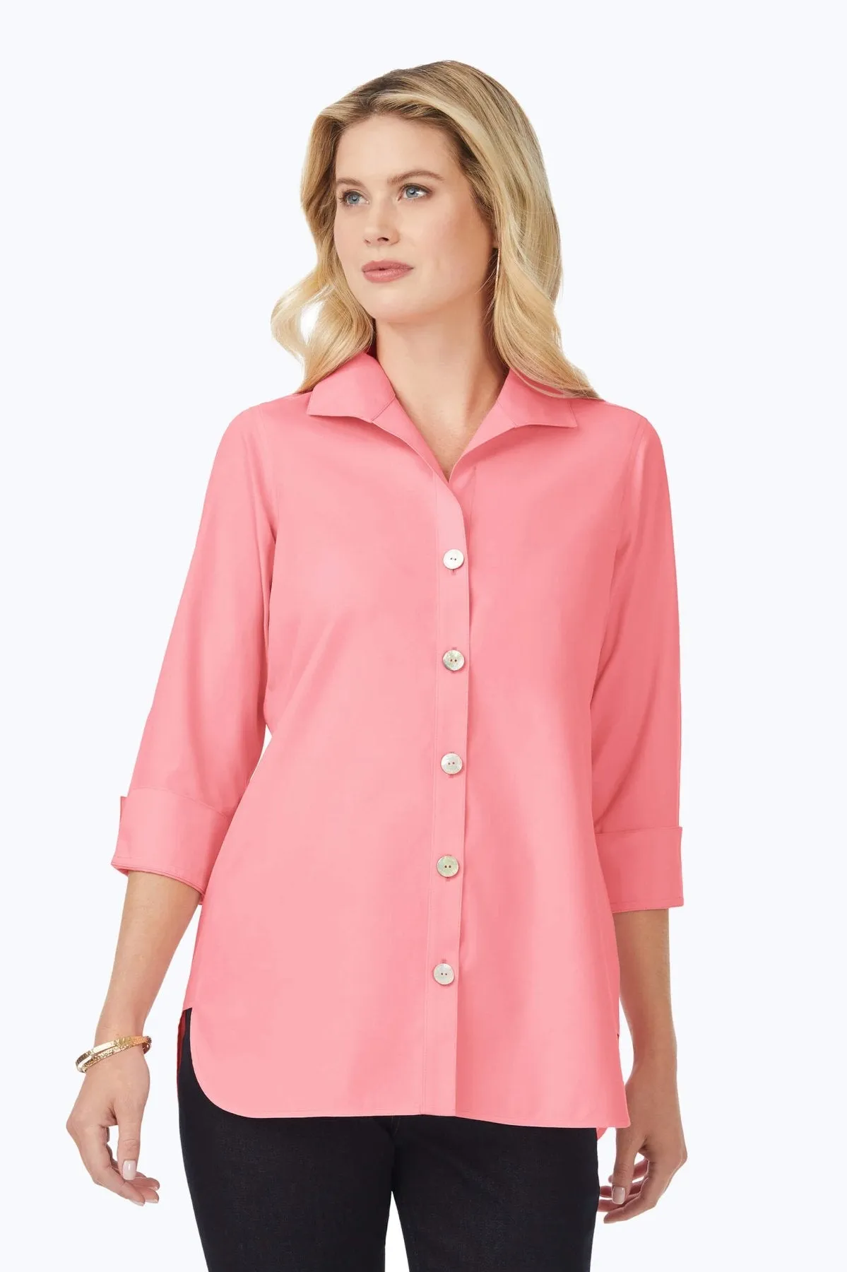 Pandora Pinpoint No Iron 3/4 Sleeve Tunic