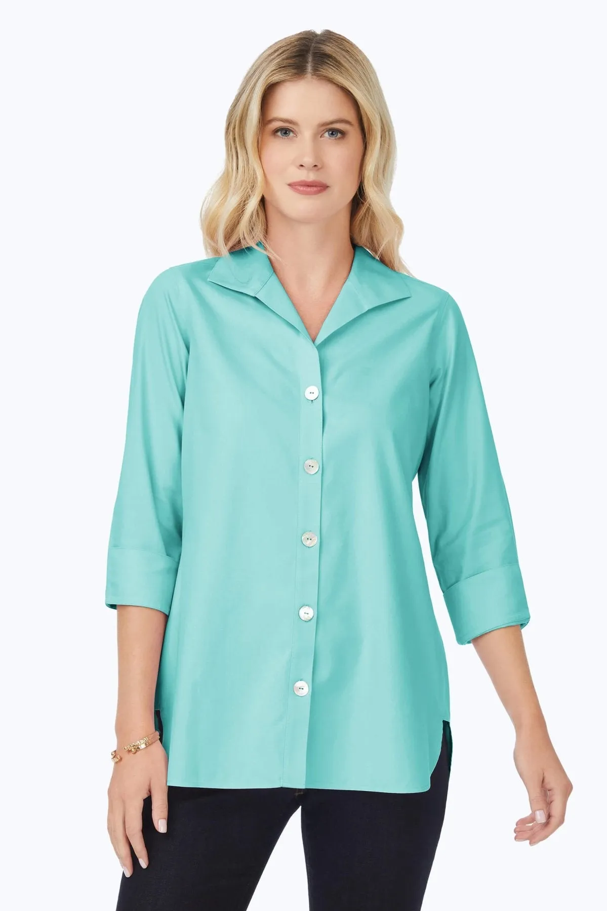 Pandora Pinpoint No Iron 3/4 Sleeve Tunic