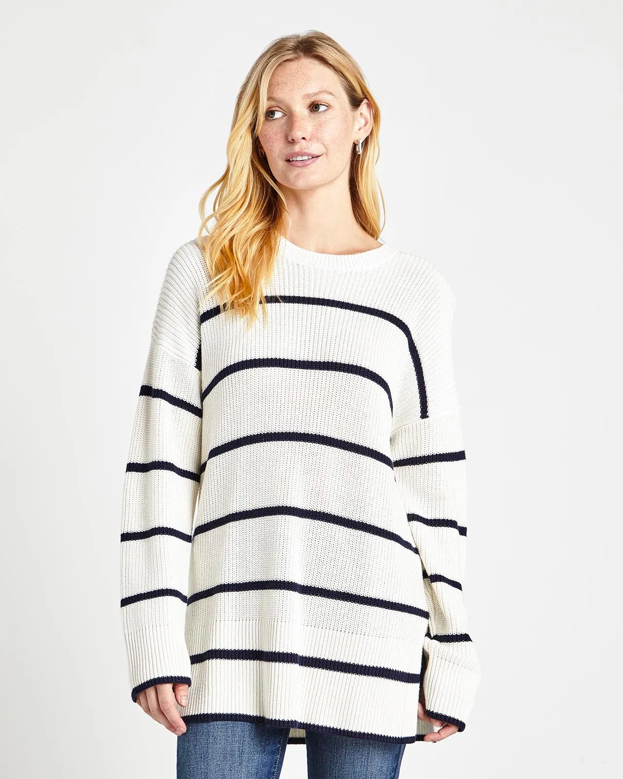 Parker Stripe Crew Sweater