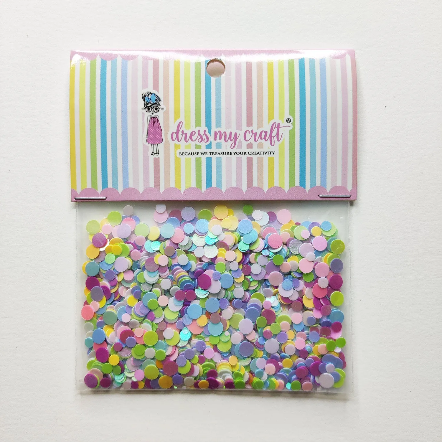 Pastel Confetti Sequins - 8gm